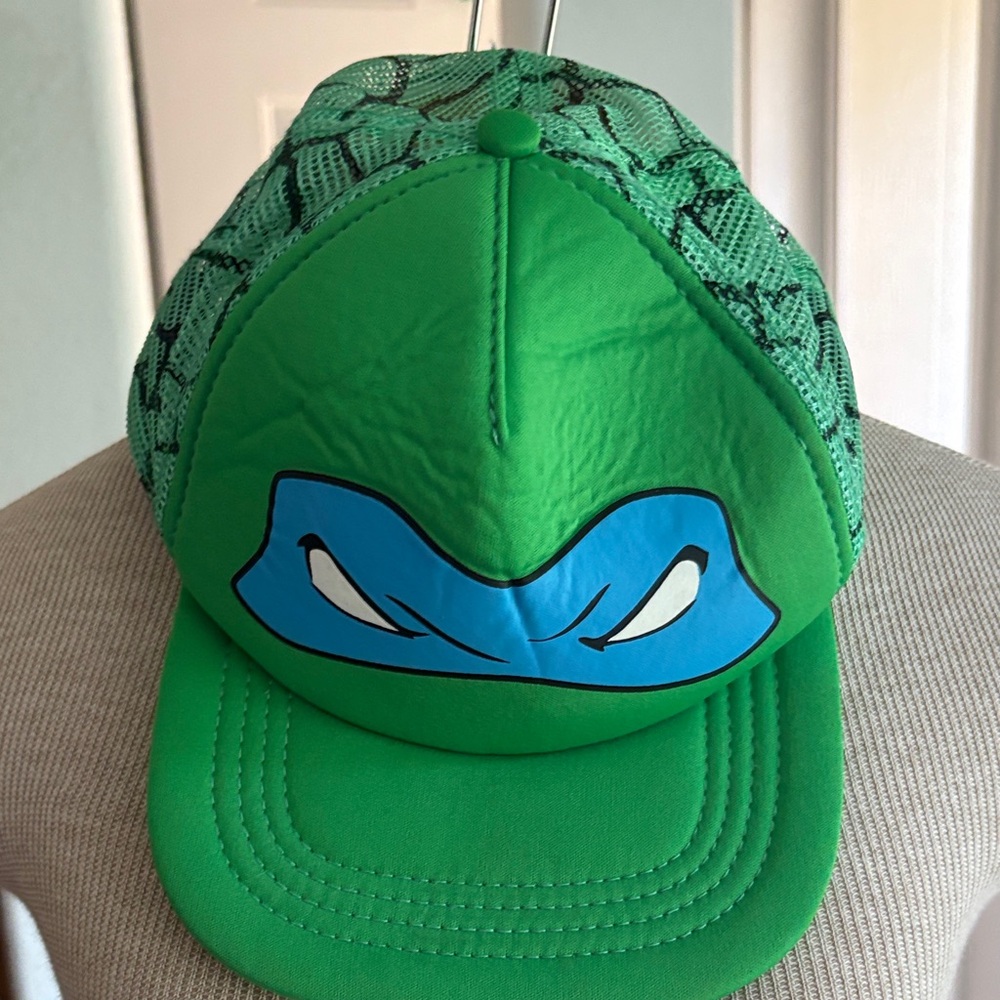 Nickelodeon Green Kids Hat with Blue Mask Design